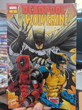 Image of Deadpool and Wolverine Sketch Cover