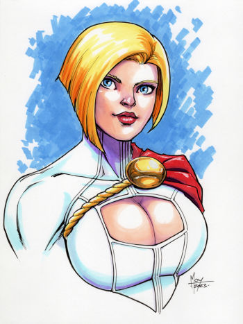 Image of Power Girl Bust Commission