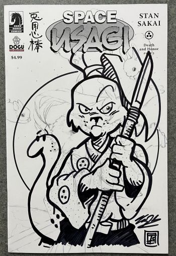 Image of Usagi Yojimbo Remarque Sketch Tim Shinn