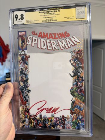 Image of Amazing Spider-Man #6 Campbell Signed Sketch Cover