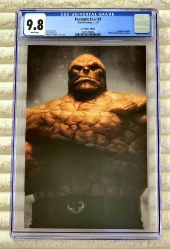 Image of ** ARTGERM FANTASTIC FOUR ⓸ #1 BEN GRIMM - THE THING Virgin RARE HOT CGC 9.8 **