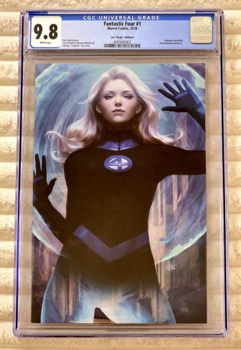 Image of ** ARTGERM FANTASTIC FOUR ⓸ #1 INVISIBLE WOMAN Virgin RARE HOT CGC 9.8 **