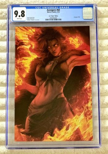 Image of ** ARTGERM Avengers #64 DARK PHOENIX 1:100 VIRGIN RARE HOT CGC 9.8 **