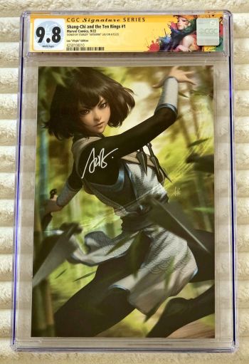Image of ** ARTGERM Shang-Chi #1 Virgin Variant 1:100 RARE HOT SIGNED CGC SS 9.8 **