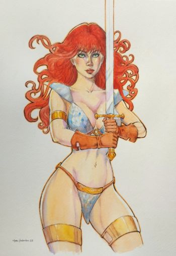 Image of Red Sonja Illustration 11x17