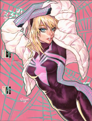 Image of Ghost Spider Gwen Sketch Cover Spread