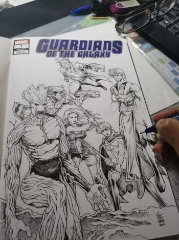 Image of Guardian of the Galaxy #1 blank cover art.