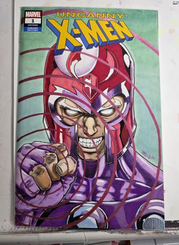 Image of "Welcome to die" Magneto Sketch Cover by Smo-G