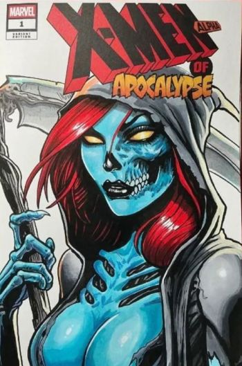 Image of X-Men Alpha of Apocalypse Sketch Cover by Obsidianart