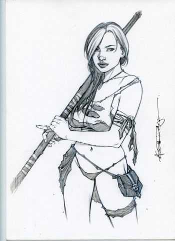 Image of 8,5x11"  ROGUE SAVAGELAND   SK#3576  ORIGINAL PINUP GIRL