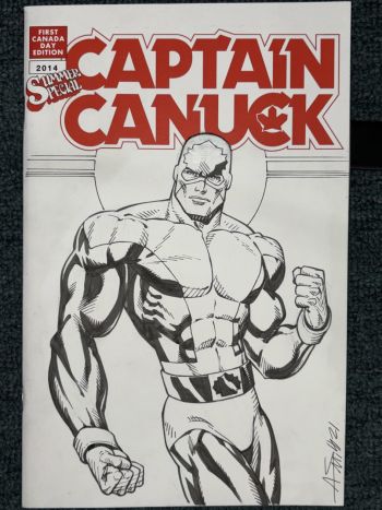 Image of Captain Canuck Sketch Cover