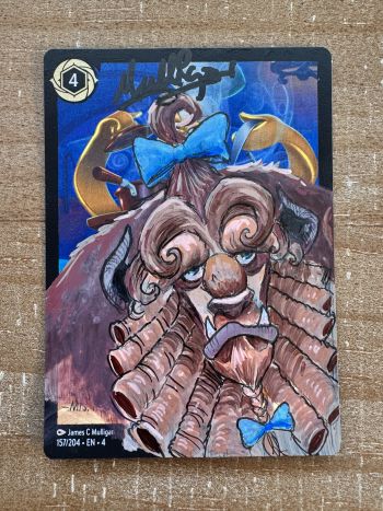 Image of Hand Painted Lorcana Beast Card
