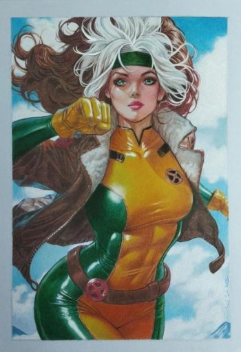 Image of Rogue X-Men "9x12" art by Edi santos