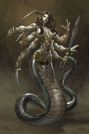 Image of Woman Snake