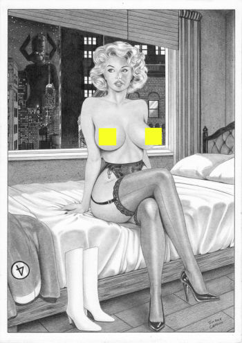 Image of Sue Storm and Galactus Invisible Woman Fantastic Four 