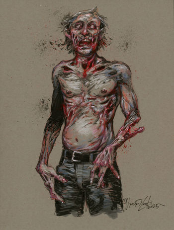 Image of Zombie with Bloated Stomach by Vince Locke