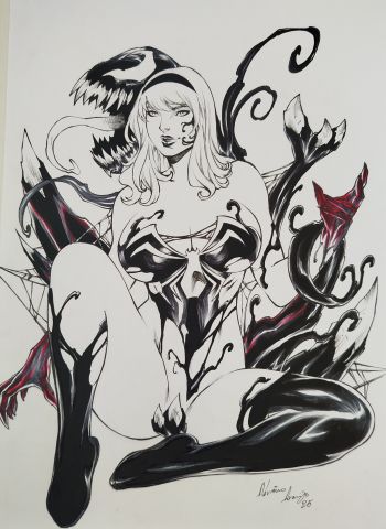 Image of Venomized Gwen  09 x 12
