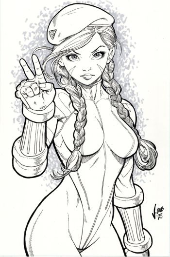 Image of Cammy 11x17 Bristol board Sketch by Jeff Whiting (JDUB) 