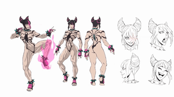 Image of Juri Character Model Sheet