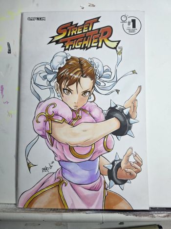 Image of "Bubble gum Chun" Chun-Li Sketch Cover by Smo-G