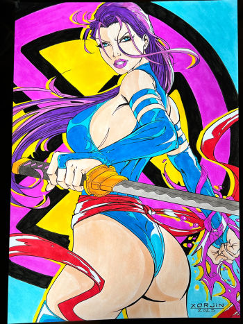 Image of 90's Psylocke by Xorjin
