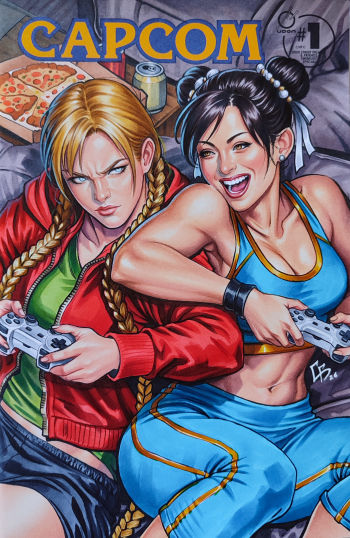 Image of Cammy and Chun-Li Original Cover
