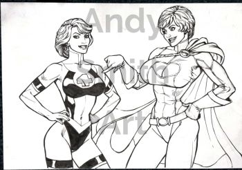 Image of Invisible Woman and Power Girl