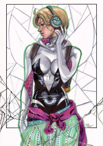 Image of Spider-Gwen 9x12