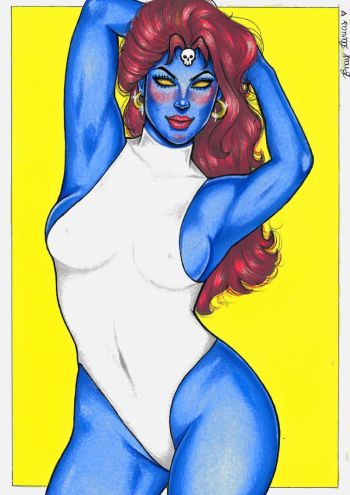 Image of Mystique Pin Up Art