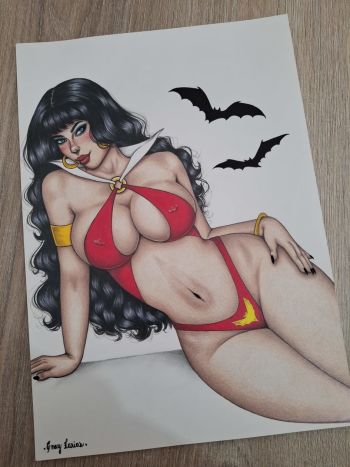 Image of Vampirella Pin-Up Original Art