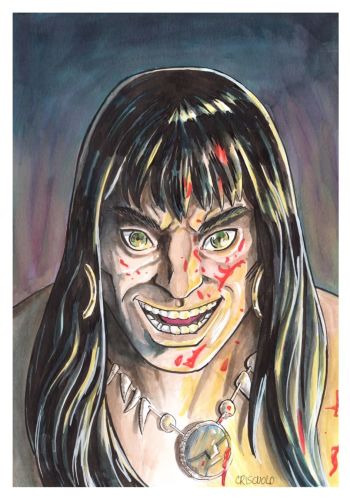 Image of Savage Warrior Portrait by Criscuolo