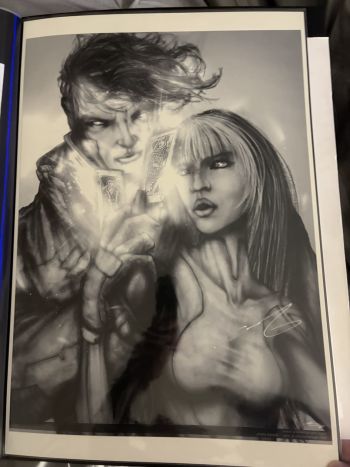 Image of Gambit and Rogue Original Art Print