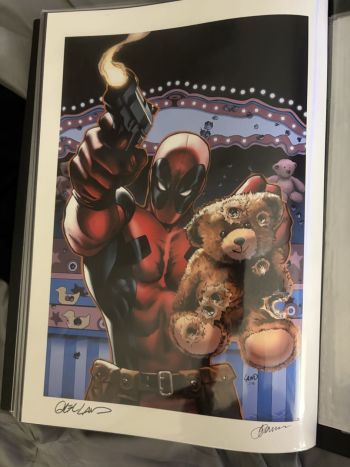 Image of Deadpool Teddy Bear Print