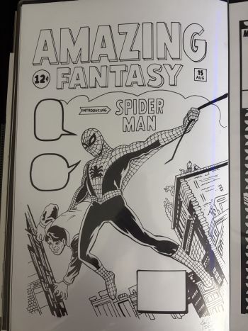 Image of Amazing Fantasy #15 Spider-Man Cover Recreation
