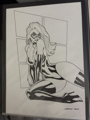 Image of Black Cat Original Art 2022 