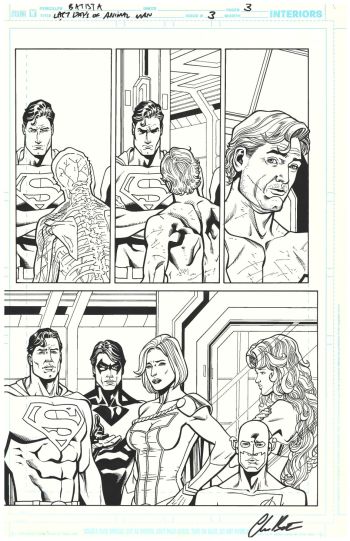 Image of Last Days of Animal Man #3 page 3 pencils by Chris Batista inks by Dave Meikis