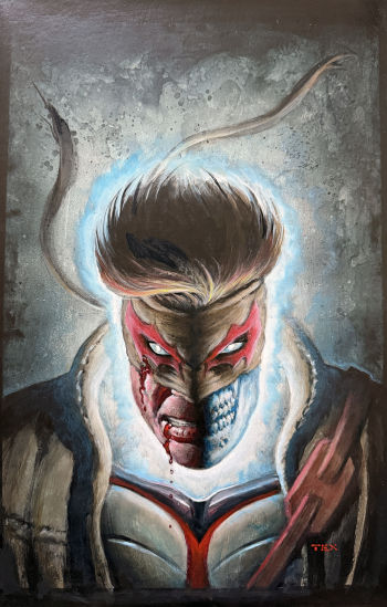 Image of Mark Texeira Cover for Final Boss Kickstarter #1 