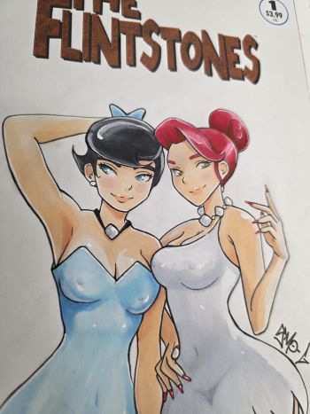 Image of "The Missing Kink" Flintstones Sketch Cover by Smo-G (2024)