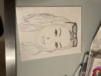 Image of Portrait with Sunglasses and Green Eyes