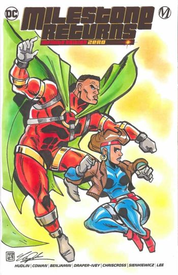 Image of Icon and Rocket (after Frank Miller) sketch cover by Tim Shinn