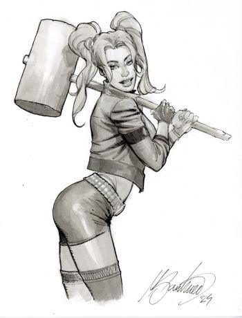 Image of Harley Quinn sketch