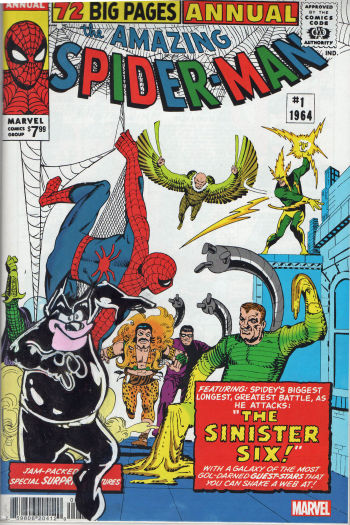 Image of Amazing Spider-Man Annual #1 Original Remarque on Cover by Alfonso Espinos