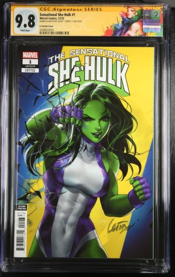 Image of Sensational She-Hulk #1 CGC 9.8 Signed by Leirix Li