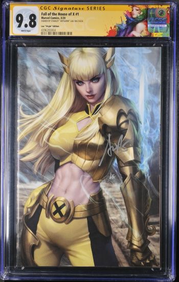Image of Fall of the House of X #1 signed in silver by Artgerm CGC 9.8Signature Series 