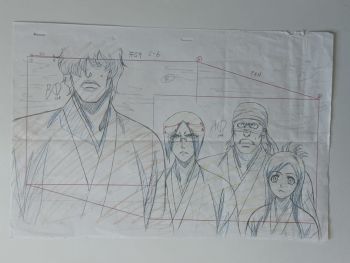 Image of Lot of Bleach Douga and Animation Cel assets from Episode 59