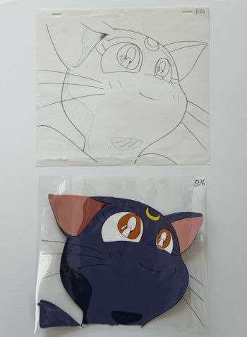 Image of Animation Cel of Luna From Sailor Moon