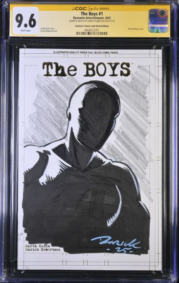 Image of The Boys #1 Sketch Cover CGC 9.6