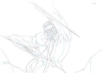 Image of Hellsing Ultimate (OVA) Animation Production Sketch Genga Cel 01 // Anime Art Douga