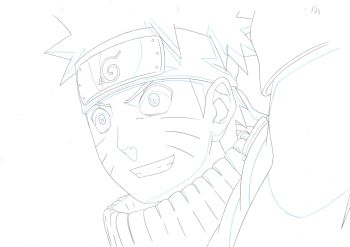 Image of Naruto Shippuden Animation Production Sketch Genga Cel 10 // Anime Art Douga
