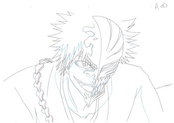 Image of BLEACH Animation Production Sketch Genga Cel 02 // Anime Art Douga